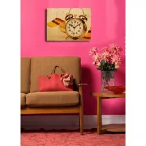 3040CS-84 Multicolor Decorative Canvas Wall Clock