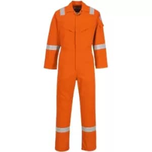 Portwest FR50 Orange Sz XS Regular Flame Resistant Anti-Static Boiler Suit Coverall Overall