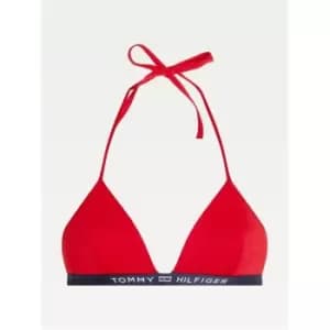 Tommy Hilfiger Logo Bikini Top - Red