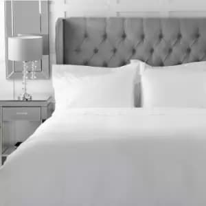 Belledorm Bamboo 300 Thread Count Eco-Friendly Plain Dyed Duvet Cover, White, King