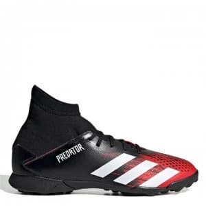 adidas Predator 20.3 Childrens Astro Turf Trainers - Black/White/Red