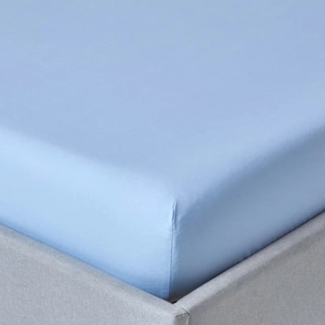 Homescapes Blue Egyptian Cotton Deep Fitted Sheet 200 Tc, King