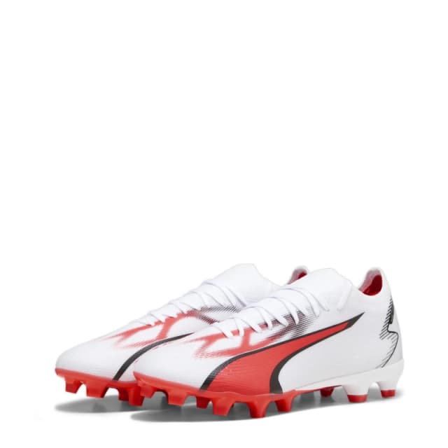 Puma Ultra Match Firm Ground Football Boots - White White 5