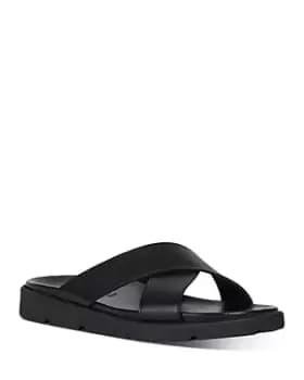 Geox Mens Xand Leather Slide Sandals