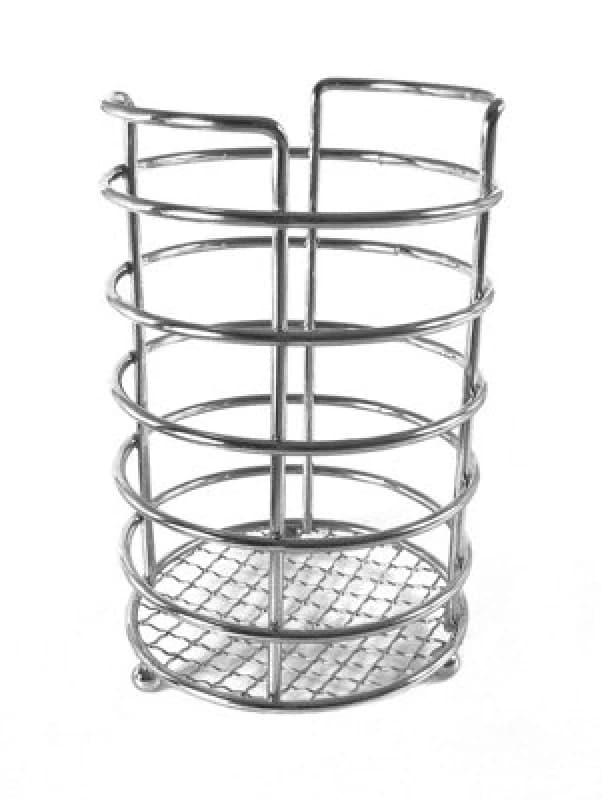 Premier Housewares Interiors By Premier Chrome Multi Purpose Caddy, Polished Metal Storage Holder For Kitchen, Bathroom, Or Office