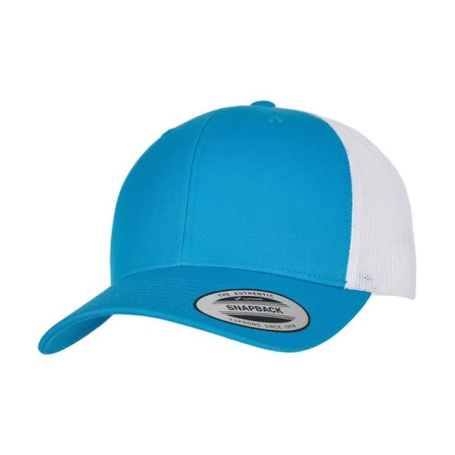 Flexfit Mens Retro Two Tone Trucker Cap in Turquoise Turquoise Male One Size