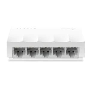 TP-LINK (LS1005) 5-Port 10/100Mbps Unmanaged Desktop LiteWave Switch, Plastic Case UK Plug
