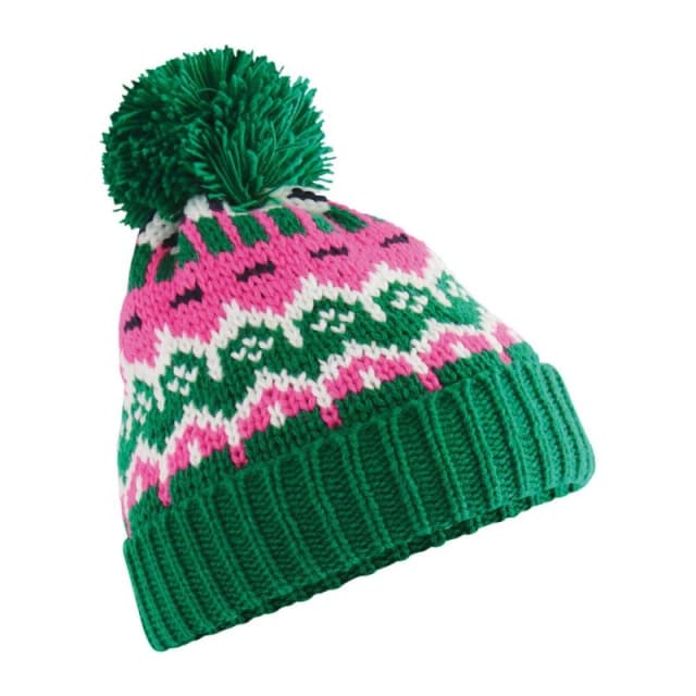 Beechfield Mens Retro Skiing Beanie Multicolor Male One Size