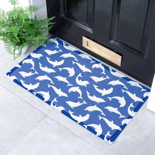 Native Natural Dolphin Indoor Outdoor Doormat (70 X 40Cm)