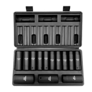 VEVOR Impact Sockets Set 13pcs Metric 6-Point 1/2in Drive Bit Ratchet Tool Kit