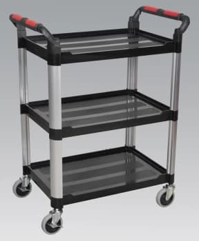 Sealey CX309 Workshop Trolley 3-Level Composite