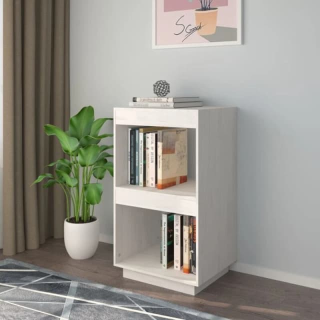 VIDAXL Vidaxl - Book Cabinet White 40x35x71cm Solid Pinewood 8720286815717