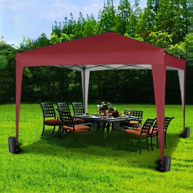 MCC DIRECT Mcc Direct - Mcc 3x3m Pop-up Gazebo Waterproof Outdoor Garden Marquee Canopy ns red GZ1017