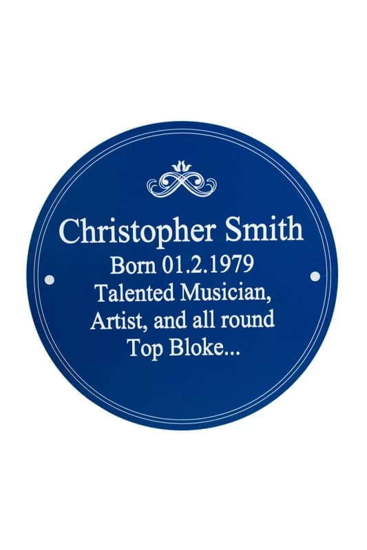 Personalised Memento Company Personalised Message Heritage Plaque Decoration