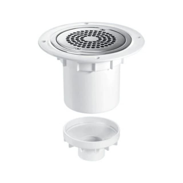 McAlpine TSG2-ANTI/LIG 75mm Water Seal Trapped Gully 110mm or 2" Vertical Solvent Spigot Outlet White