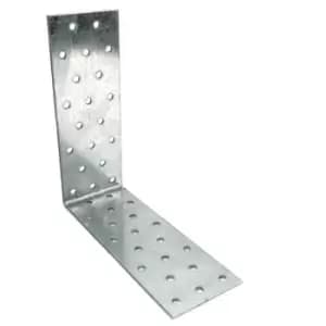 Moderix Heavy Duty Zinc Plated Reinforced Corner Angle Bracket - Size 160 x 160