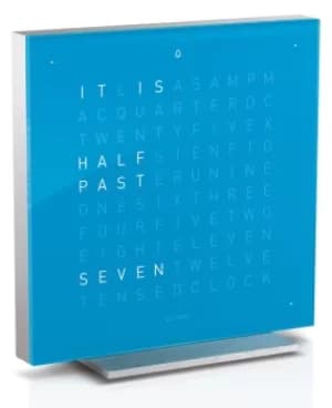 QLOCKTWO Touch Blue Candy Table Clock 13.5cm