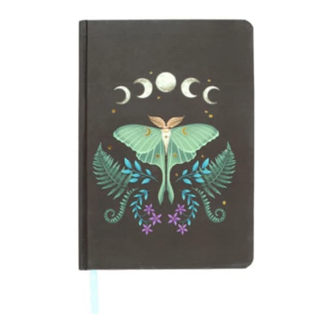 Something Different Something Different Moth A5 Notebook in Black One Size Unisex 5063425480203