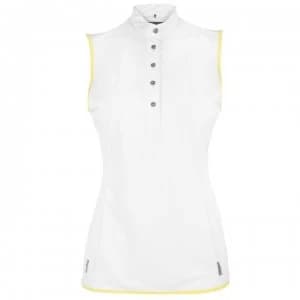 Colmar Donna Sleeveless Polo Shirt Ladies - White