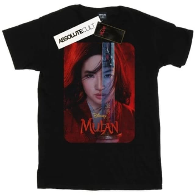 Disney Mulan Movie Poster T-Shirt Black male