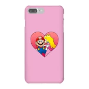 Nintendo Super Mario Peach Kiss Phone Case - iPhone 7 Plus - Snap Case - Gloss