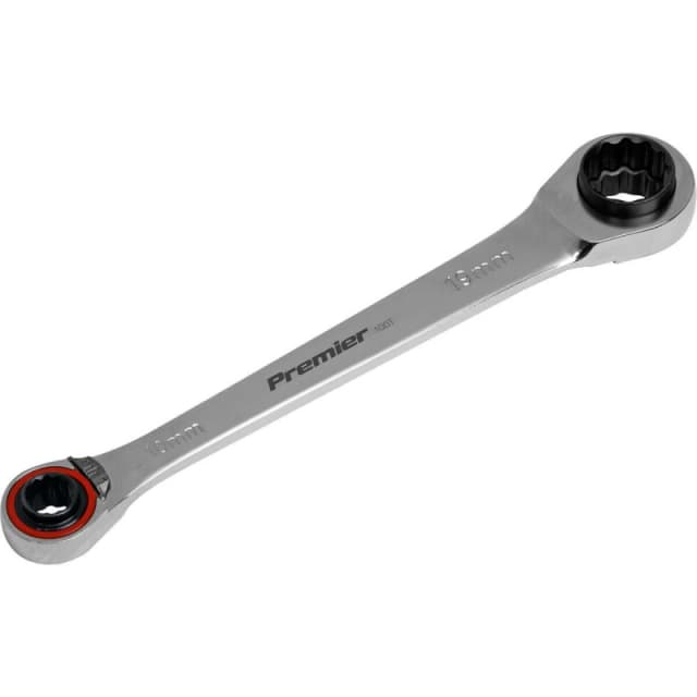 Loops PRO 4-in-1 Double Ended Reversible Ratchet Ring Spanner - Steel Metric Wrench Metallics
