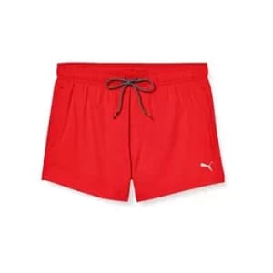 Puma Mens Short Length Swim Shorts Large Red