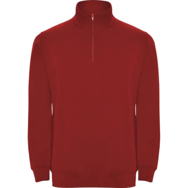 ROLY ROLY Men Aneto Quarter Zip Sweatshirt in Red Size: Small Red S Male 5063470837915