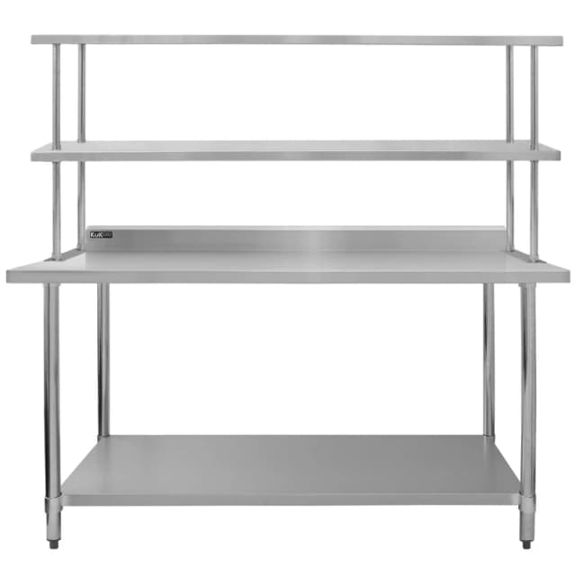 MonsterShop 6ft Catering Bench With Double Over-Shelf
