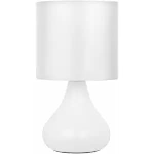 Premier Housewares Bulbus White Ceramic Large Table Lamp