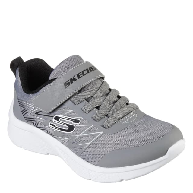 Skechers Microspec T Runners Child Boys Grey/Black male C10 (27.5)