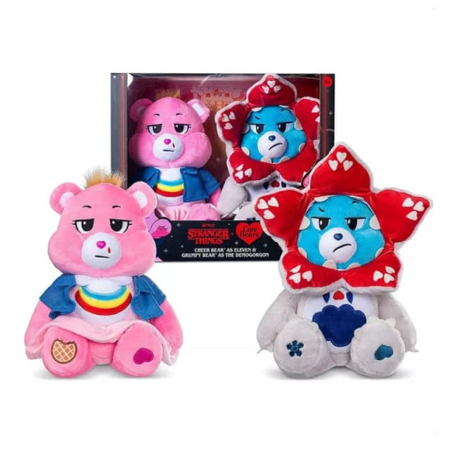 Basic Fun Care Bears x Stranger Things - Cheer as Eleven / Grumpy as Demogorgon Multicolor Unisex