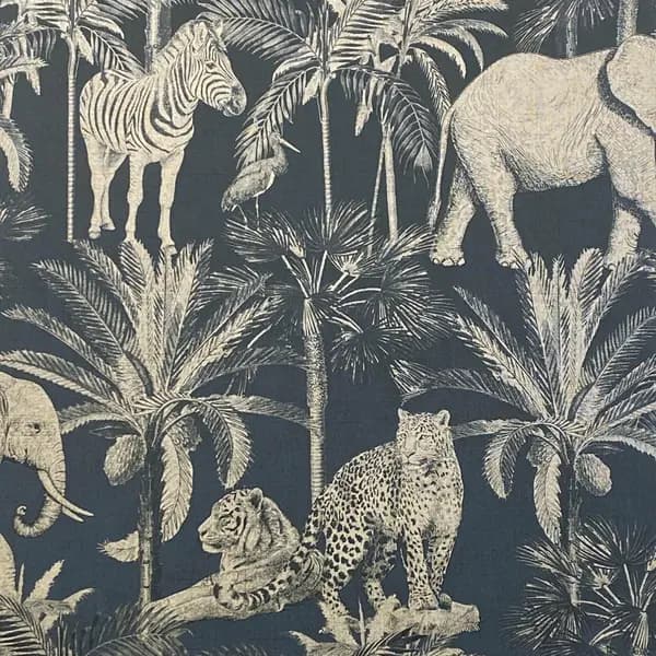 Arthouse Animal Safari Wallpaper Navy