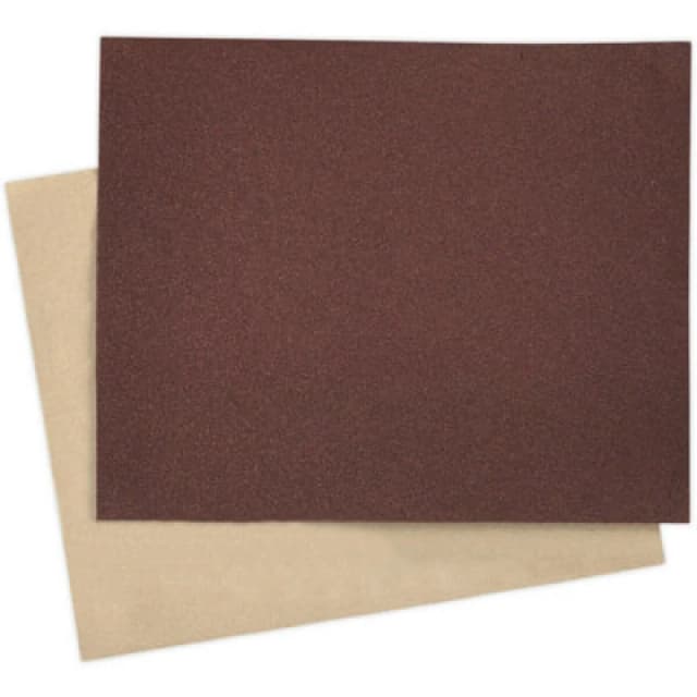 Loops 25 PACK Aluminium Oxide Production Paper - 230 x 280mm - 60 Grit Abrasive Paper Multi