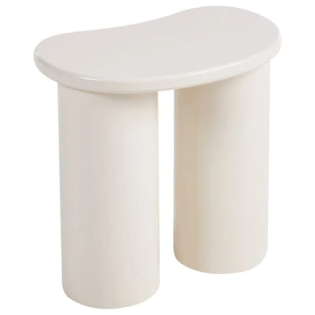 Beliani Minimalist Side Table Inglis White
