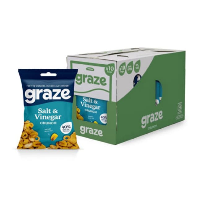 Graze Salt and Vinegar Crunch 35g (10 Pack) 3844