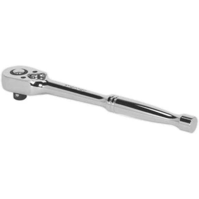 Loops 48-Tooth Pear-Head Ratchet Wrench - 3/8 Inch Sq Drive - Flip Reverse Mechanism Multi