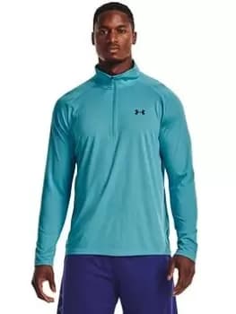 Under Armour Training Tech 2.0 1/2 Zip, Blue, Size L, Men