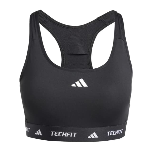 adidas TECHFIT Bra Medium Impact Sports Bras XS (4-6) Black 34944403290