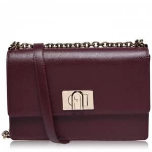 Furla 1927 Shoulder Bag - BURGUNDY