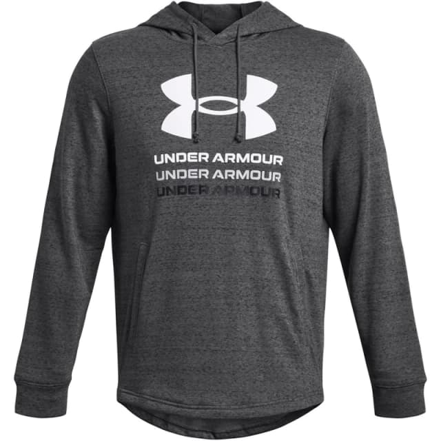 Under Armour Rival Terry Graphic Hood Grey male XS