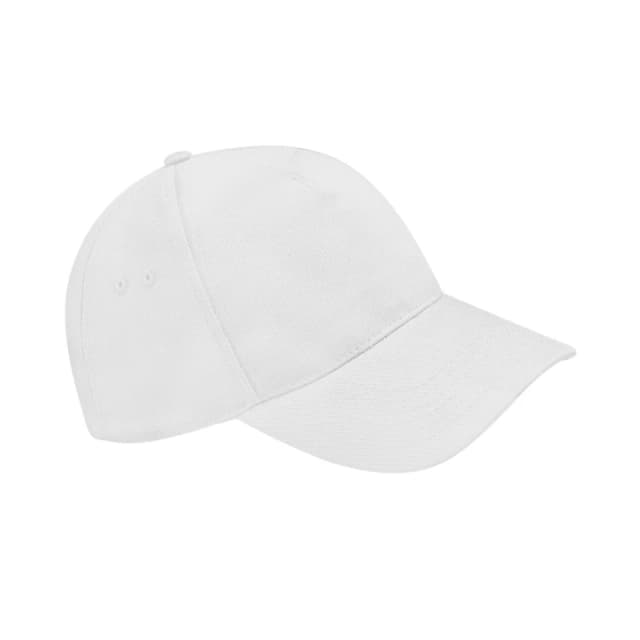 Beechfield Beechfield Men Ultimate 5 Panel Baseball Cap Pack of 2 in White White One Size Male 5059269087289