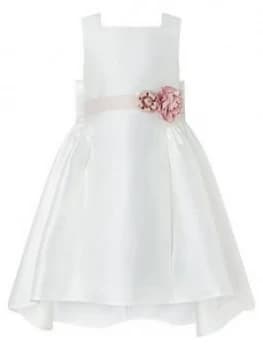 Monsoon Girls Cynthia High Low Dress - Ivory, Size 10 Years, Women