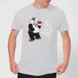 Popeye Hamburger Mens T-Shirt - Grey - 3XL