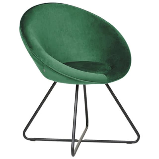 Beliani Dining Chair Floby Ii Velvet Emerald Green