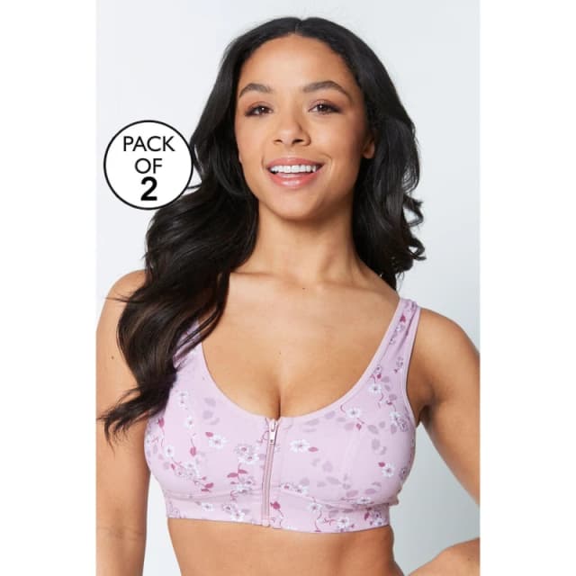 Be You Pack Zip Through Floral Bra - Multi Multi S