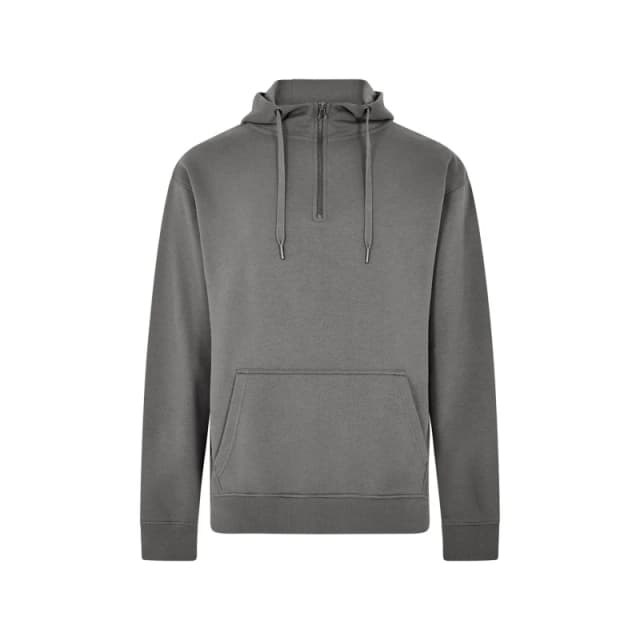 Kustom Kit Mens Quarter Zip Hoodie in Dark Grey Size: XS Dark Grey Male XS