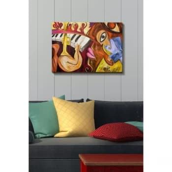 Kanvas Tablo (50 x 70) - 139 Multicolor Decorative Canvas Painting