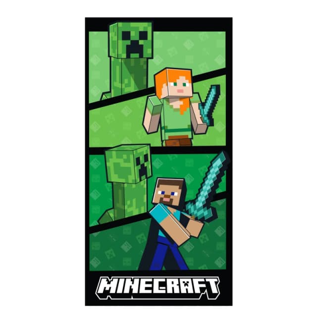 Minecraft Minecraft Dynamic Beach Towel - Green