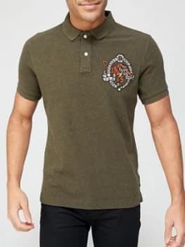 Superdry Superstate Polo, Olive Size M Men